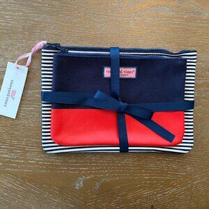 NWT Vineyard Vines OS Small Goods Striped Cosmetic Set